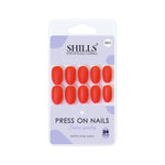 Matte Solid Color Nails Oval(SPN657-SPN666) - Shills Professional