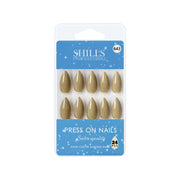 Glossy Solid Color Nails Sharp Almond(SPN631-SPN656) - Shills Professional