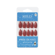 Glossy Solid Color Nails Sharp Almond(SPN631-SPN656) - Shills Professional