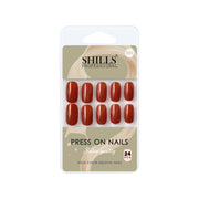Glossy Solid Color Nails Square(SPN579-SPN604) - Shills Professional