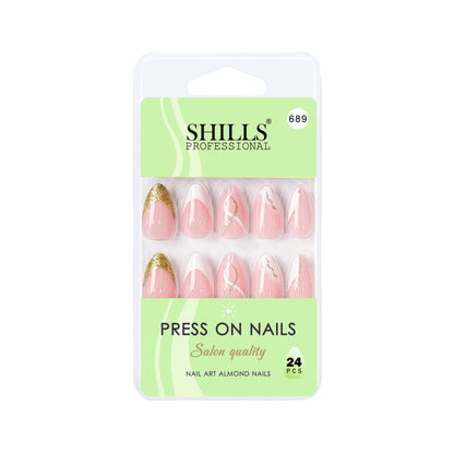 Nail Art Nails Short Almond(SPN687-SPN690) - Shills Professional
