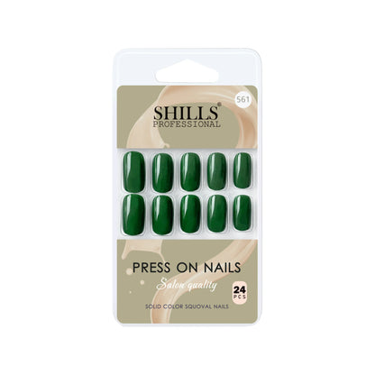 Glossy Solid Color Nails Square(SPN553-SPN578) - Shills Professional
