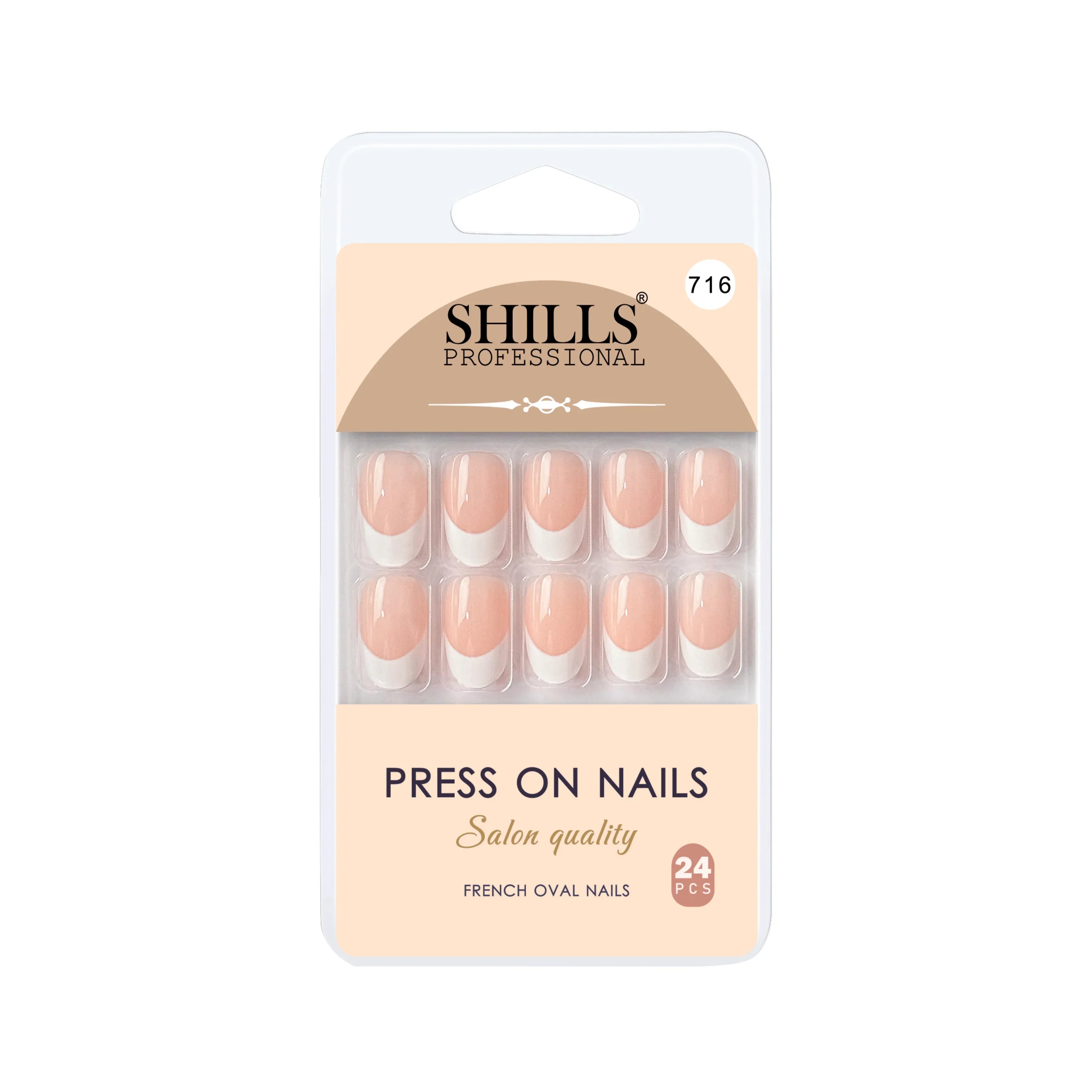 Press On Nail Arts Oval(SPN708-SPN720) - Shills Professional