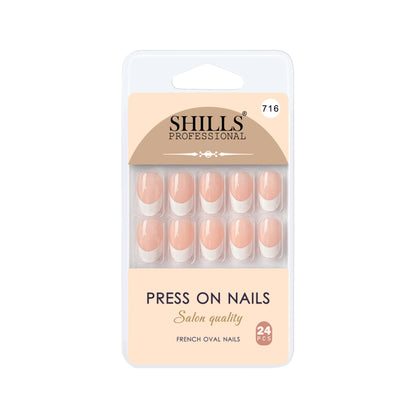 Press On Nail Arts Oval(SPN708-SPN720) - Shills Professional