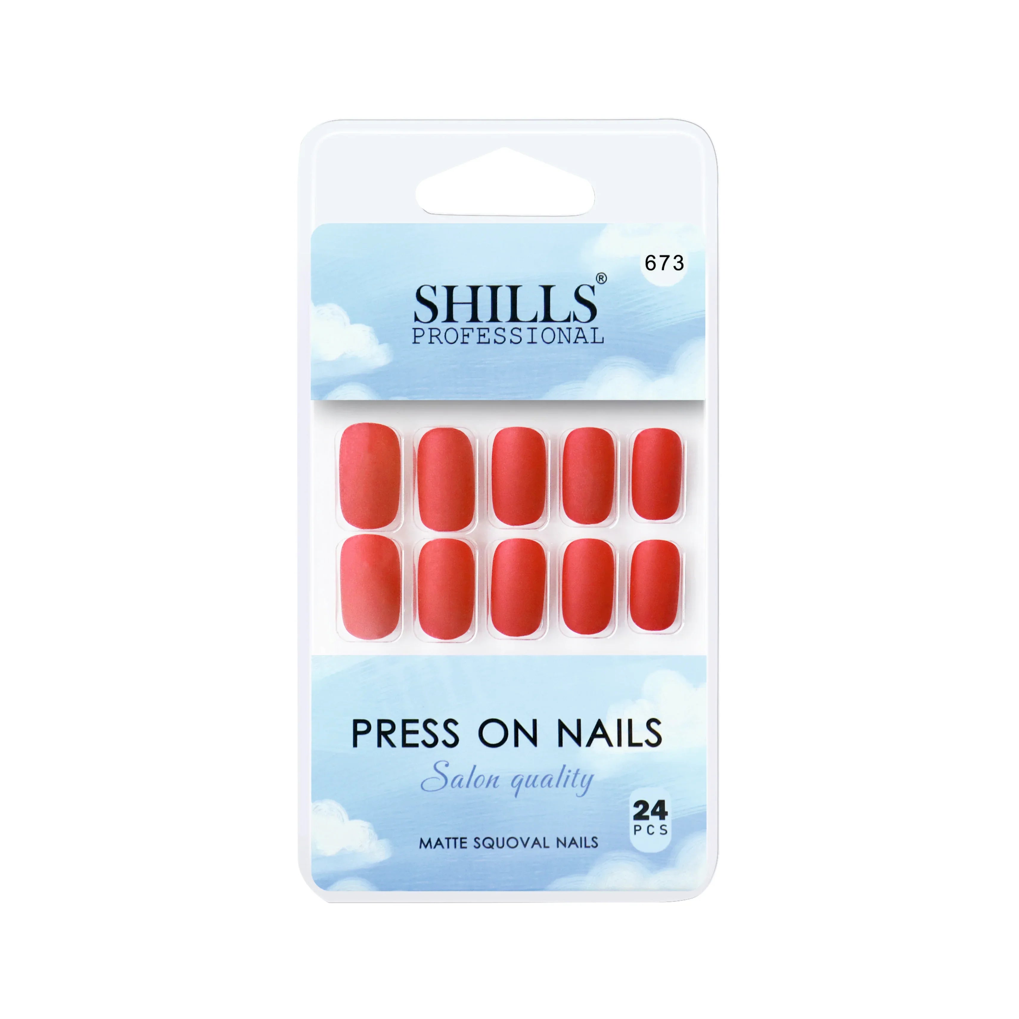 Matte Solid Color Nails Square(SPN667-SPN676) - Shills Professional