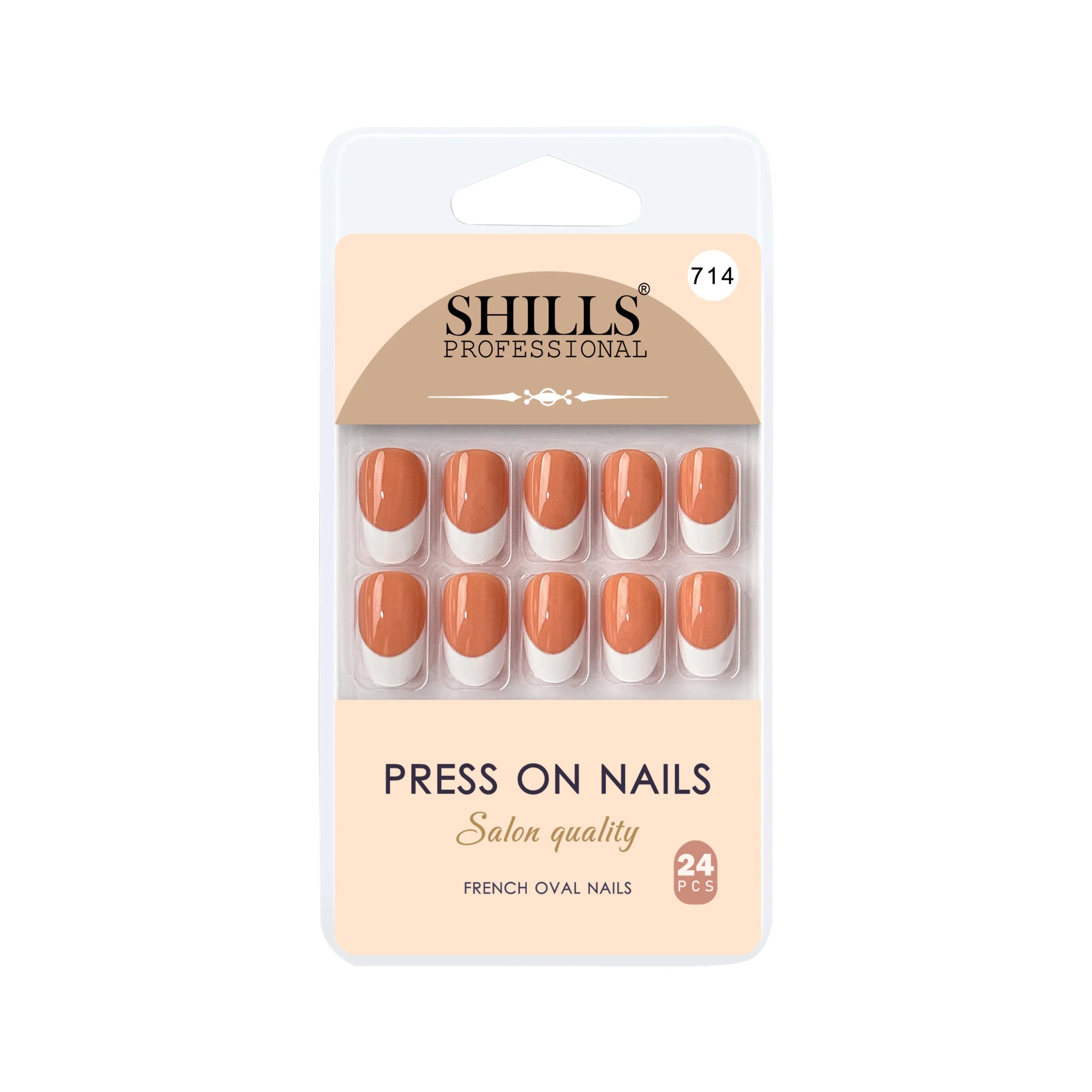 Press On Nail Arts Oval(SPN708-SPN720) - Shills Professional