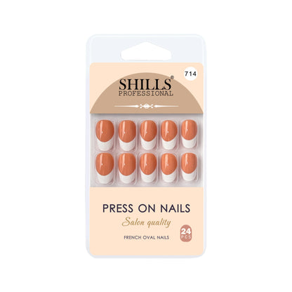 Press On Nail Arts Oval(SPN708-SPN720) - Shills Professional