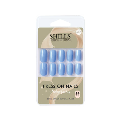 Glossy Solid Color Nails Square(SPN579-SPN604) - Shills Professional