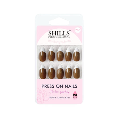 French Nails Sharp Almond (SPN734-SPN746) - Shills Professional