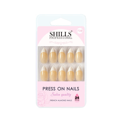 French Nails Sharp Almond (SPN734-SPN746) - Shills Professional