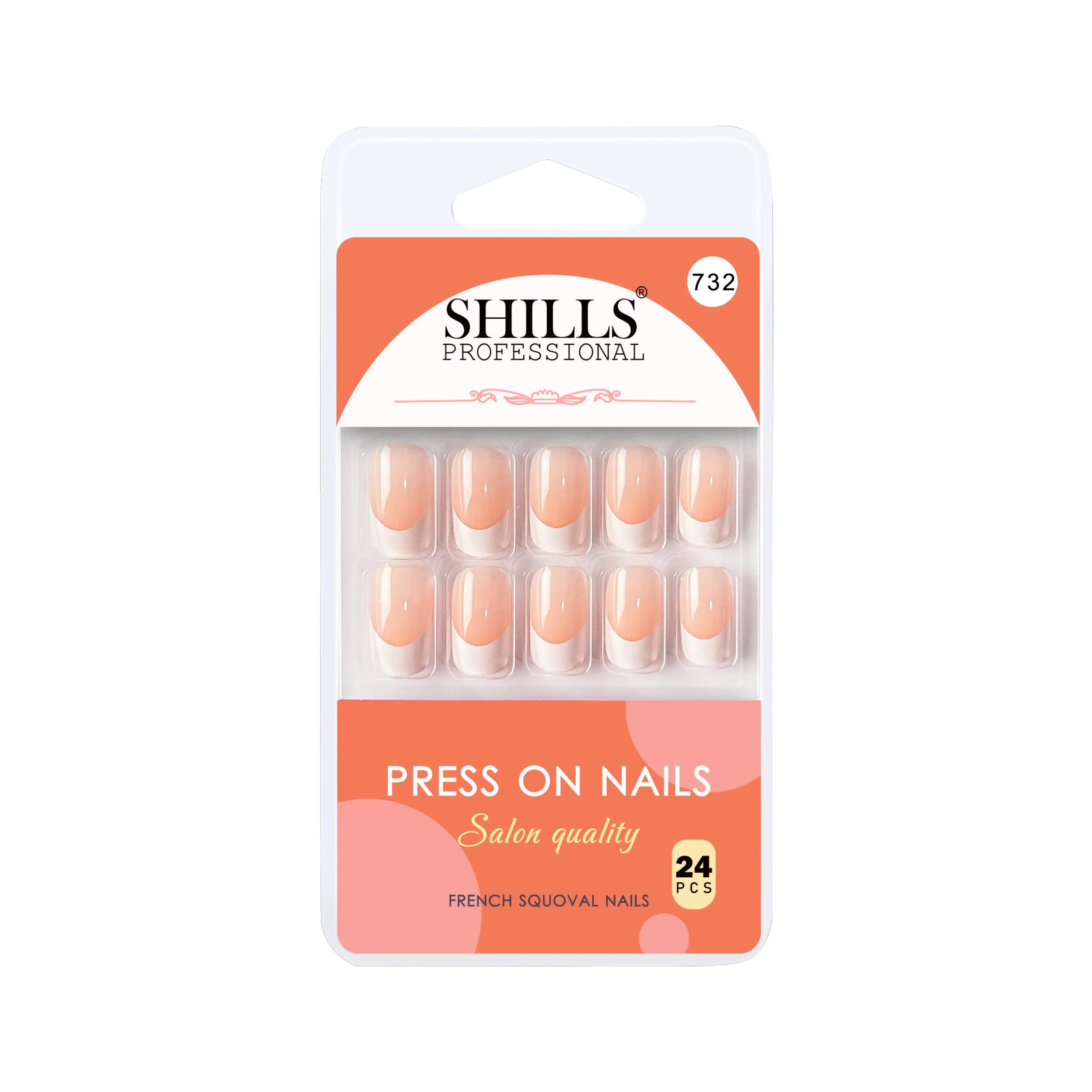 French Nails Squoval(SPN721-SPN733) - Shills Professional