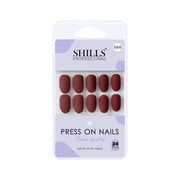 Matte Solid Color Nails Oval(SPN657-SPN666) - Shills Professional