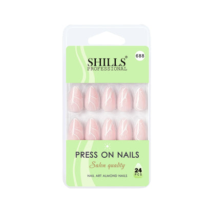 Nail Art Nails Short Almond(SPN687-SPN690) - Shills Professional