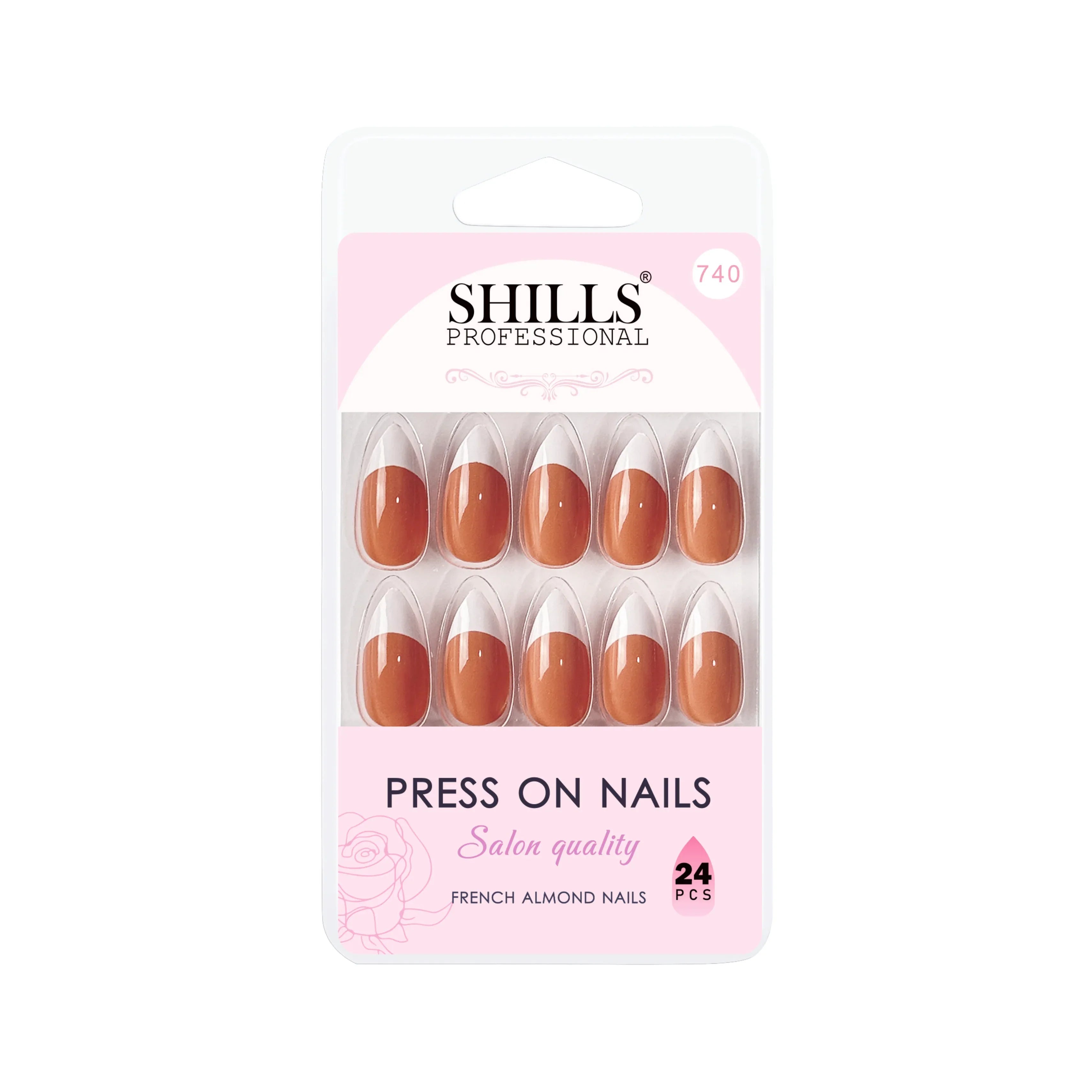 French Nails Sharp Almond (SPN734-SPN746) - Shills Professional