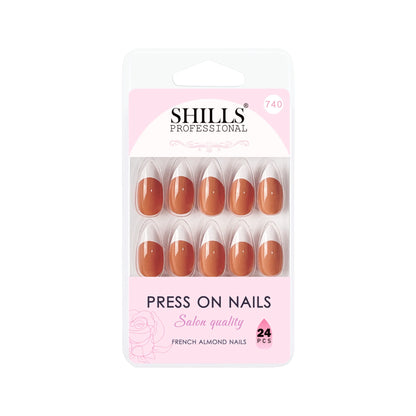 French Nails Sharp Almond (SPN734-SPN746) - Shills Professional