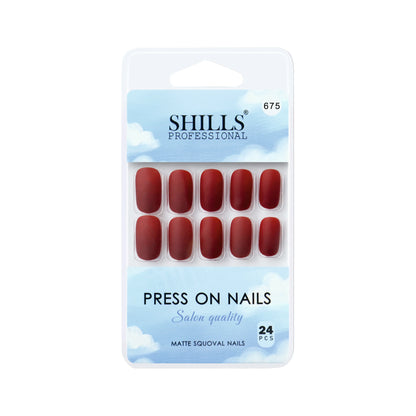 Matte Solid Color Nails Square(SPN667-SPN676) - Shills Professional