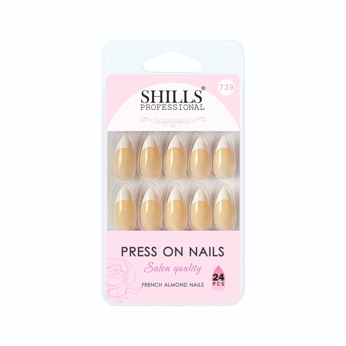 Press On Nails French Almond (spn734-spn746)