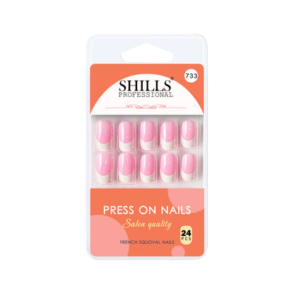 French Nails Squoval(SPN721-SPN733) - Shills Professional