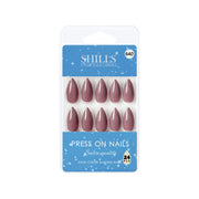 Glossy Solid Color Nails Sharp Almond(SPN631-SPN656) - Shills Professional