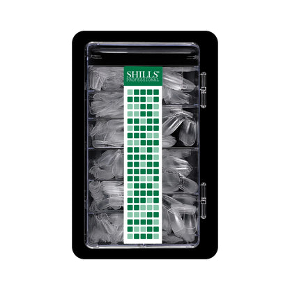 Soft Gel Tips Matte Short T-Shape-PT18-CLEAR - Shills Professional