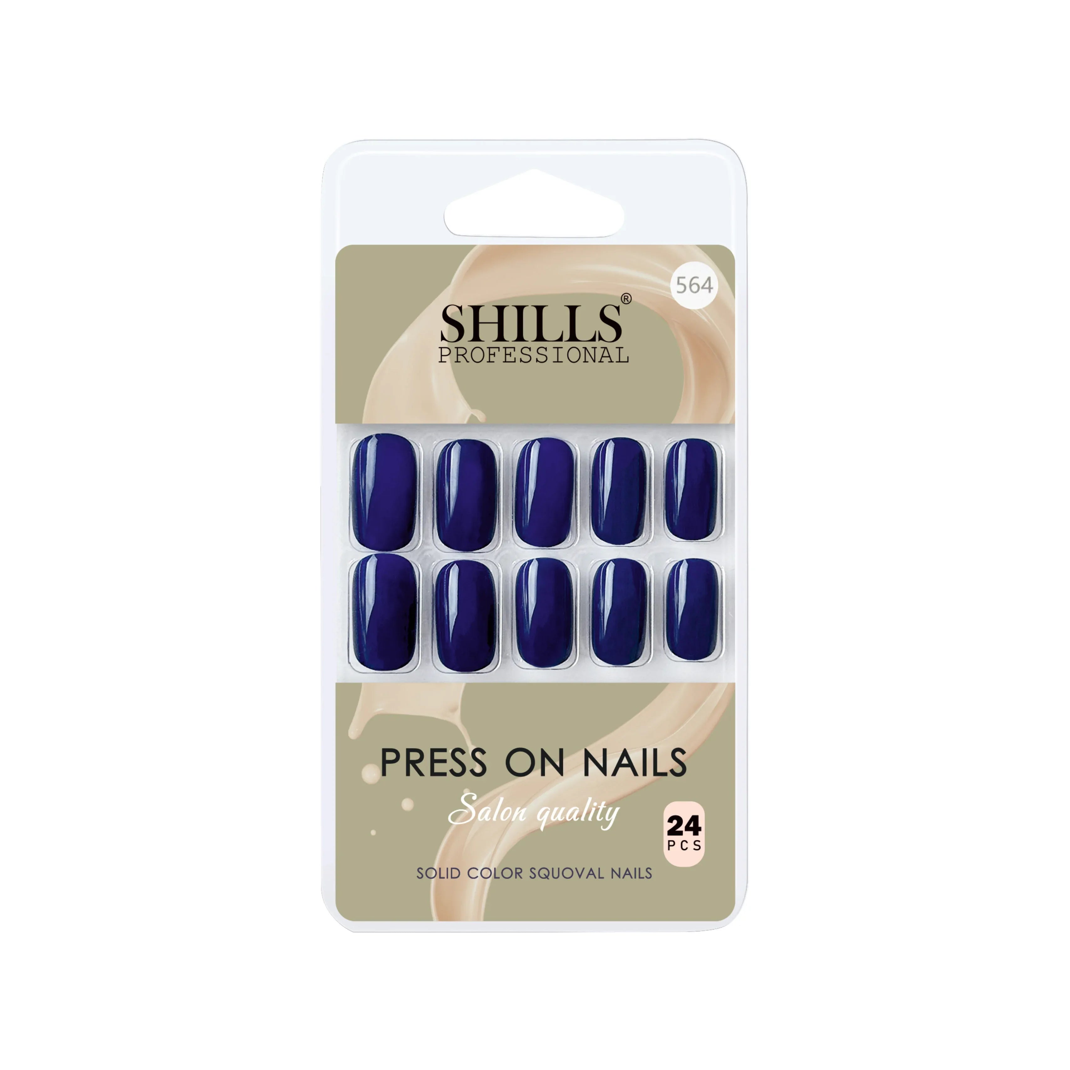 Glossy Solid Color Nails Square(SPN553-SPN578) - Shills Professional