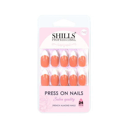 French Nails Sharp Almond (SPN734-SPN746) - Shills Professional