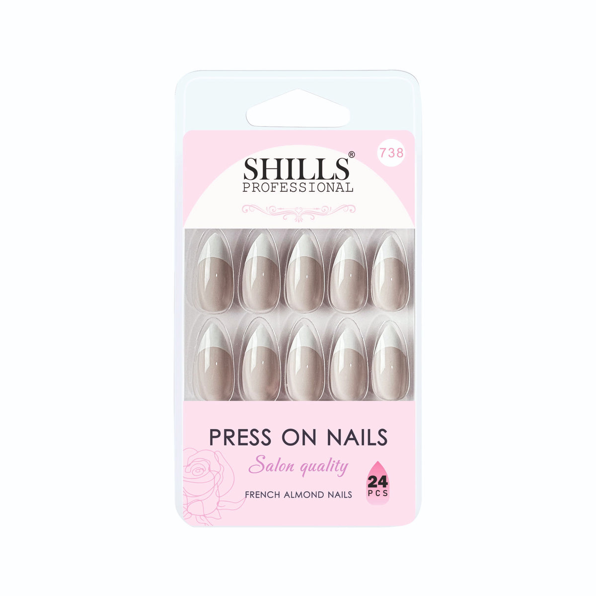 Press On Nails French Almond (spn734-spn746)