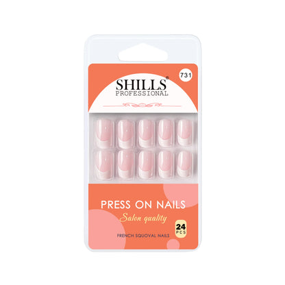 French Nails Squoval(SPN721-SPN733) - Shills Professional
