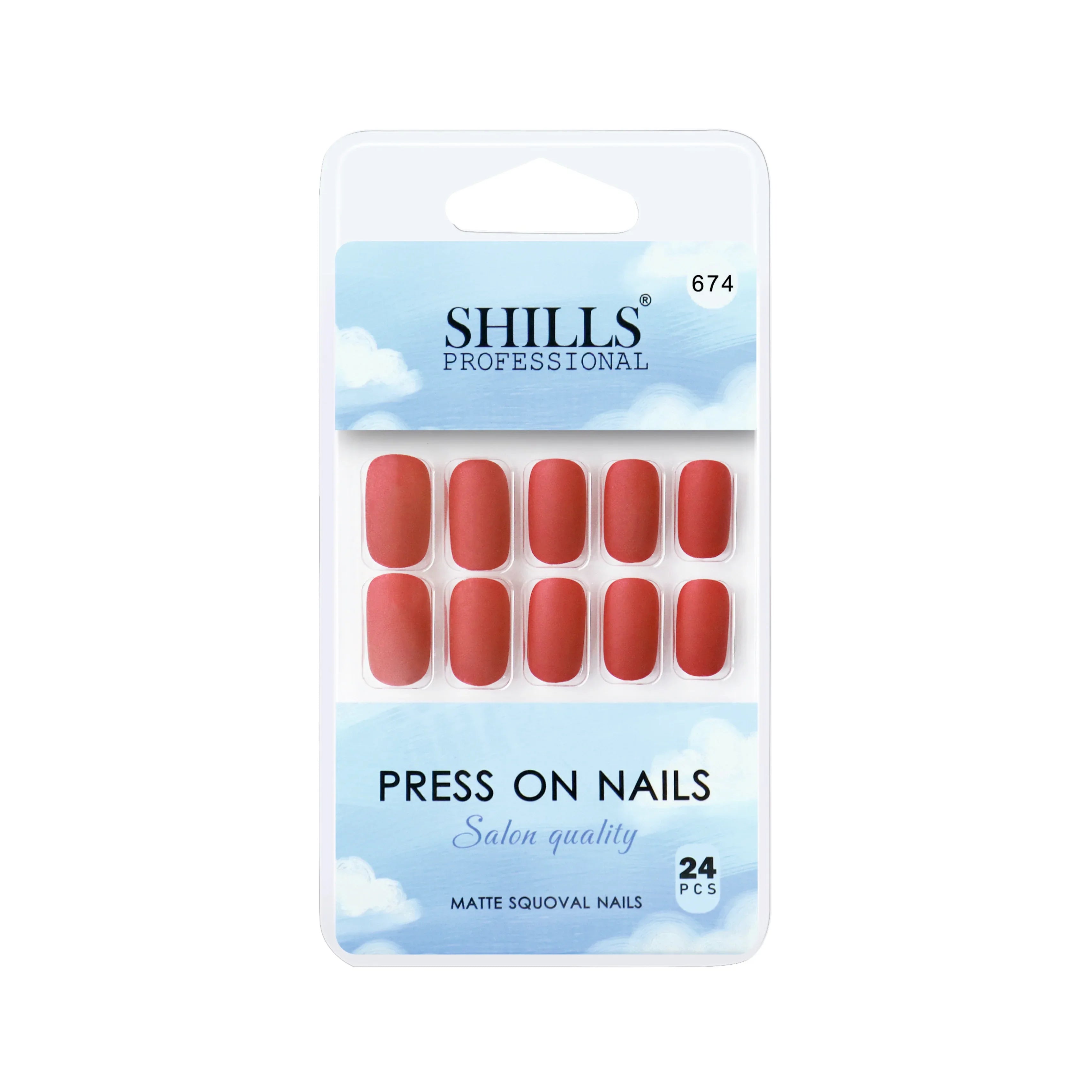 Matte Solid Color Nails Square(SPN667-SPN676) - Shills Professional