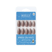 Glossy Solid Color Nails Sharp Almond(SPN631-SPN656) - Shills Professional