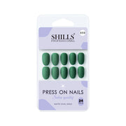 Matte Solid Color Nails Oval(SPN657-SPN666) - Shills Professional