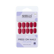 Matte Solid Color Nails Oval(SPN657-SPN666) - Shills Professional