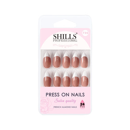 French Nails Sharp Almond (SPN734-SPN746) - Shills Professional