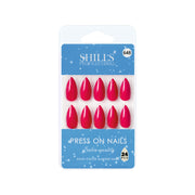 Glossy Solid Color Nails Sharp Almond(SPN631-SPN656) - Shills Professional