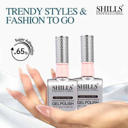 GLIMMERING MOON CAT EYE GEL POLISH SET