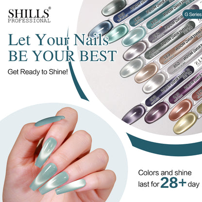 GLIMMERING MOON CAT EYE GEL POLISH SET