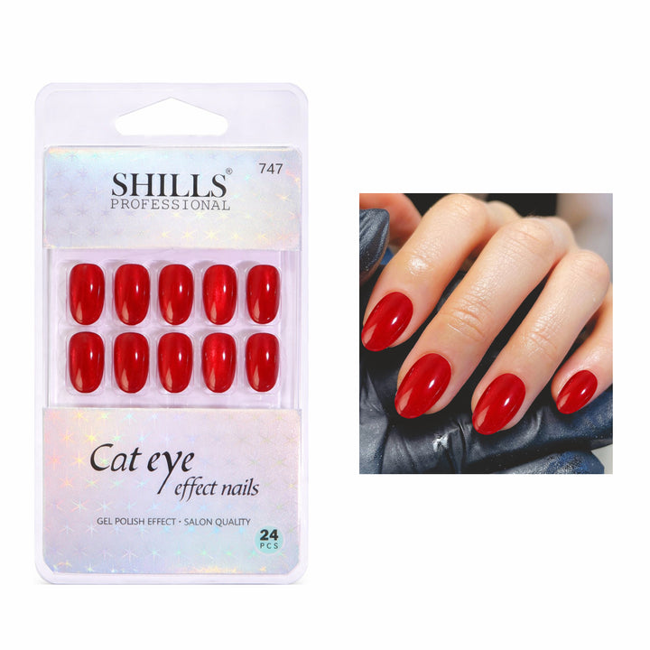 Cat Eye Effect Nails Oval(SPN747-SPN752)