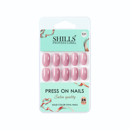 Glossy Solid Color Nails Oval(SPN501-SPN552) (Copy)