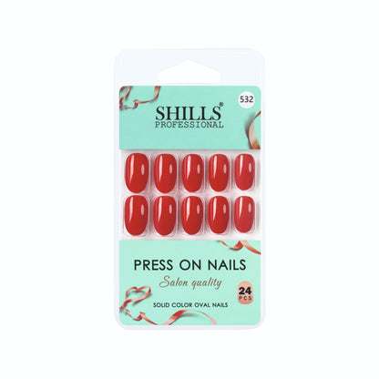 Glossy Solid Color Nails Oval(SPN501-SPN552) (Copy)