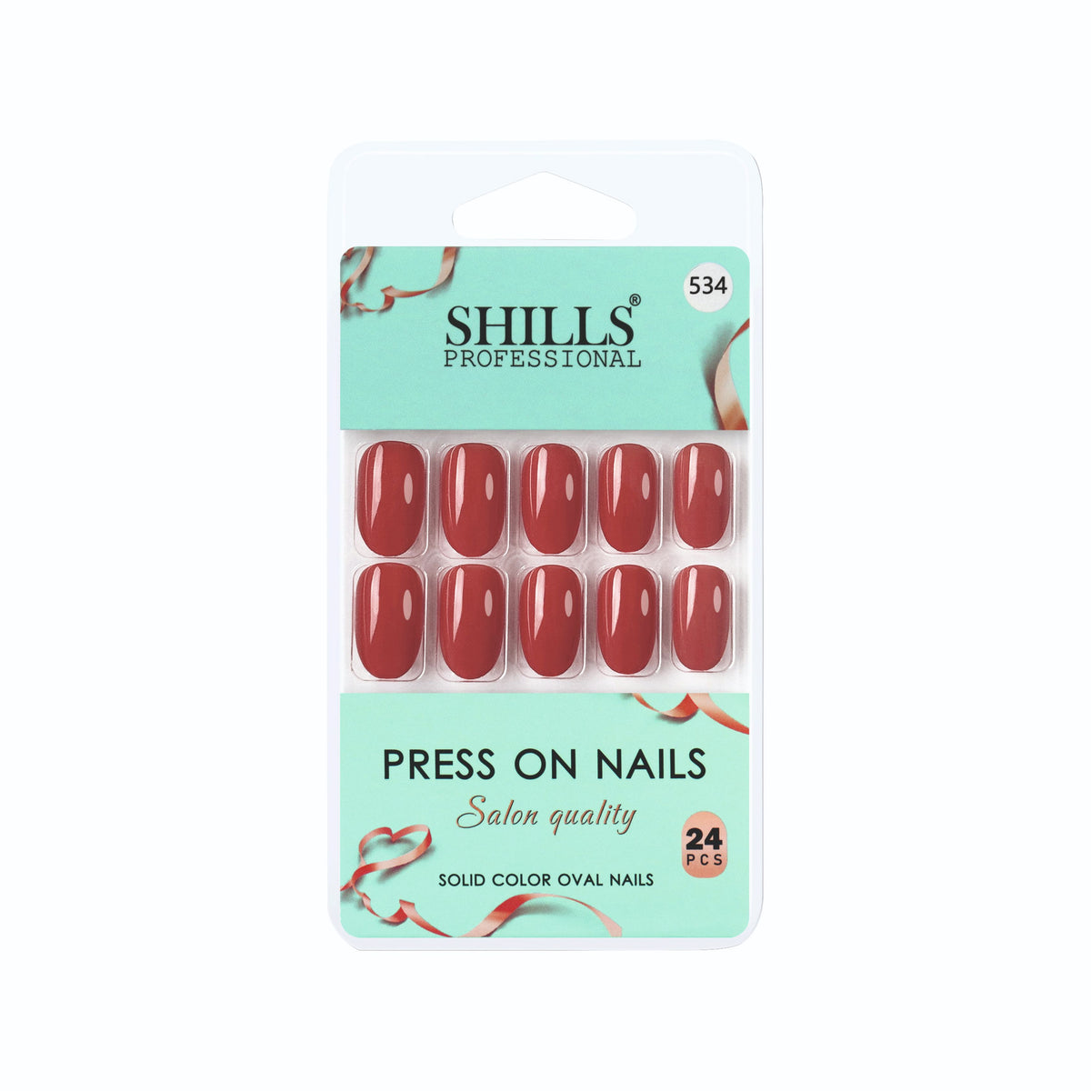 Glossy Solid Color Nails Oval(SPN501-SPN552) (Copy)