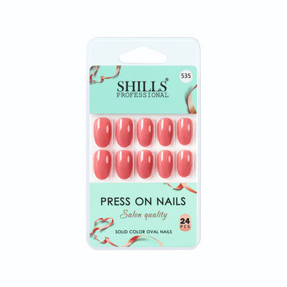 Glossy Solid Color Nails Oval(SPN501-SPN552) (Copy)