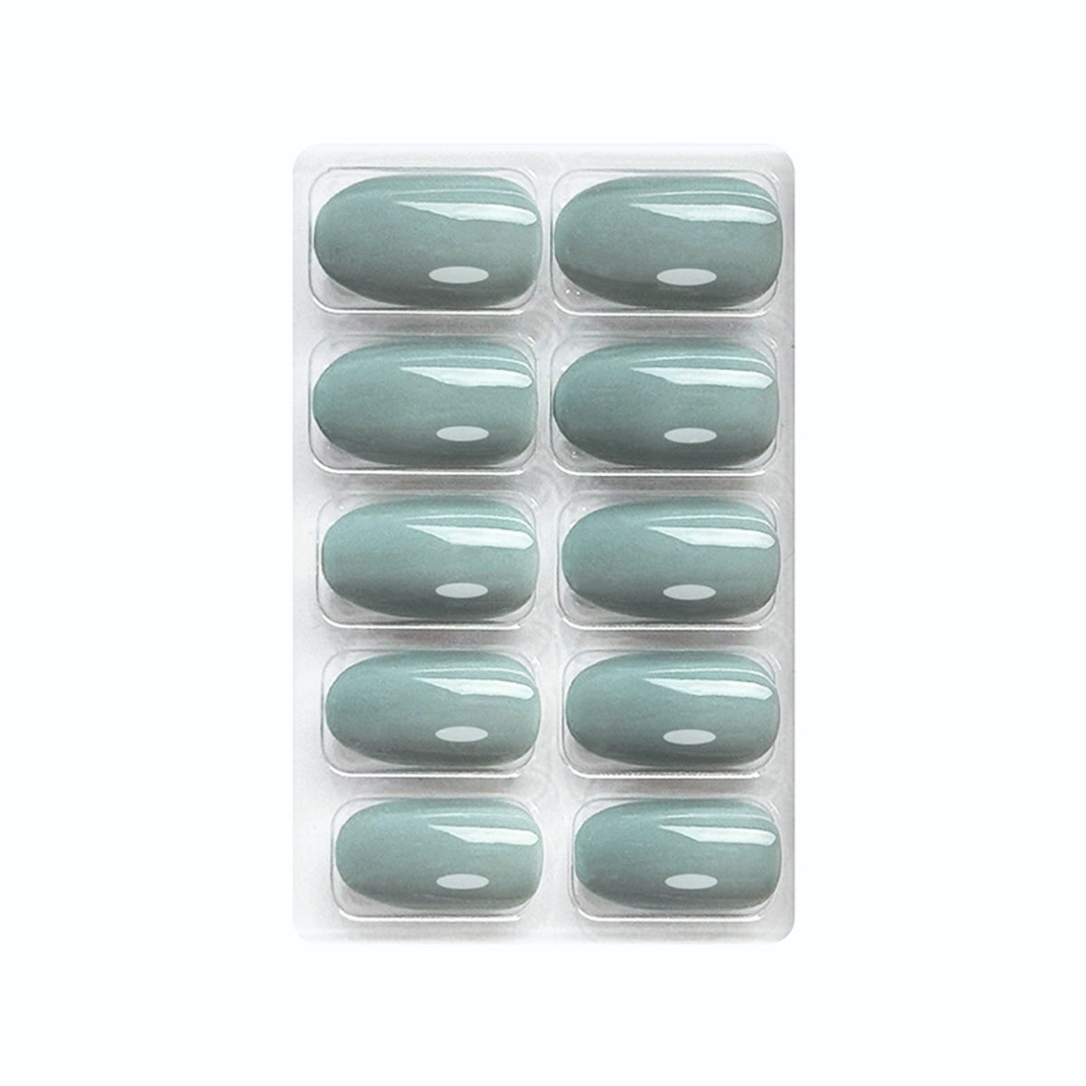 Glossy Solid Color Nails Oval(SPN501-SPN552) (Copy)