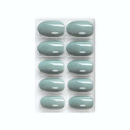 Glossy Solid Color Nails Oval(SPN501-SPN552) (Copy)