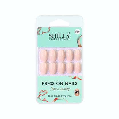 Glossy Solid Color Nails Oval(SPN501-SPN552) (Copy)