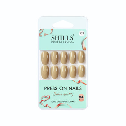 Glossy Solid Color Nails Oval(SPN501-SPN552) (Copy)