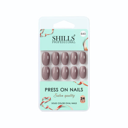 Glossy Solid Color Nails Oval(SPN501-SPN552) (Copy)