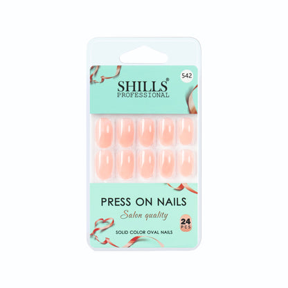 Glossy Solid Color Nails Oval(SPN501-SPN552) (Copy)