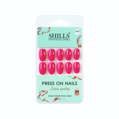 Glossy Solid Color Nails Oval(SPN501-SPN552) (Copy)
