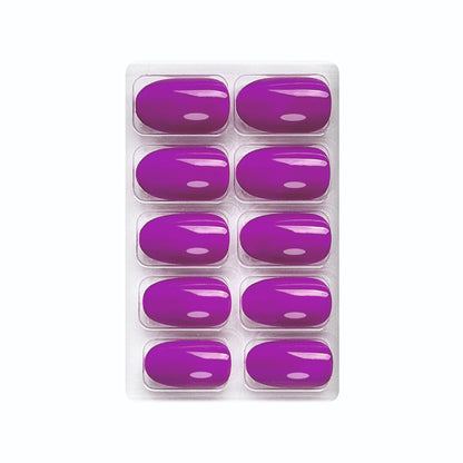 Glossy Solid Color Nails Oval(SPN501-SPN552) (Copy)
