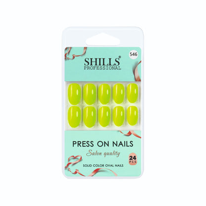 Glossy Solid Color Nails Oval(SPN501-SPN552) (Copy)